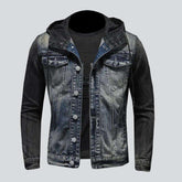 Vintage-Jeansjacke mit Baumwollärmeln