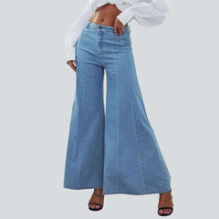 Culotte denim pants for women
