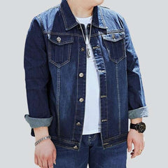 Dunkelblaue normale Herrenjacke