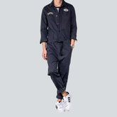Dunkelgrauer Herren Jeans Overall