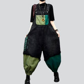 Jeans-Jumpsuit mit dunklem Gummibeinsaum