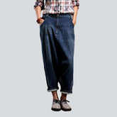 Dunkel gewaschene Haremshose aus Denim