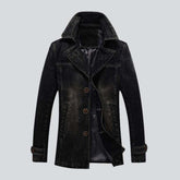 Dunkel gewaschener Jeansblazer für Herren