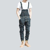 Dunkel gewaschener Jeans-Jumpsuit für Herren