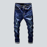 Zerrissene Jeans für Herren in Denimblau