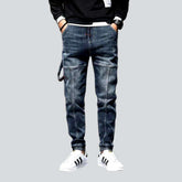 Jeans-Jogginghose mit Hammerschlaufe
