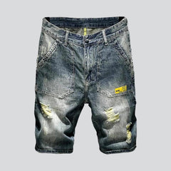 Distressed Vintage Jeansshorts für Herren