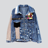 Verzierte Jeansjacke für Damen