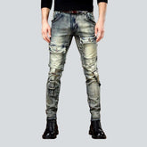 Vintage-Jeans mit Pattentasche vorne