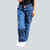 Cargo-Jeans für Damen mit Vordernähten