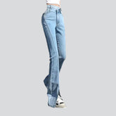 Stonewashed-Jeans mit Vordernähten