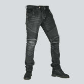 Graue lässige Herren Bikerjeans