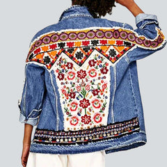 Chaqueta vaquera de patchwork de mujer gitana