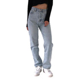 Vaqueros rectos de moda para mujer