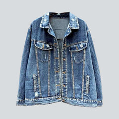 Chaqueta vaquera de patchwork de mujer gitana