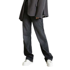 Vaqueros rectos de cintura alta para mujer