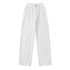 Vaqueros holgados de tiro alto para mujer