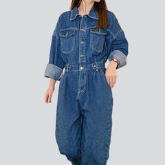 Long sleeve women denim overall