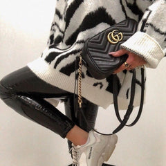 Shanta Oversize-Pullover mit Stehkragen