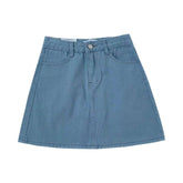 Minifalda vaquera color caramelo