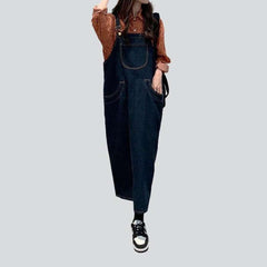 Vestido vaquero sin mangas azul oscuro