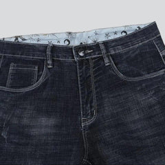 Vaqueros negros lijados para hombre