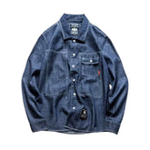 Hemd wie übergroße Herren Jeansjacke