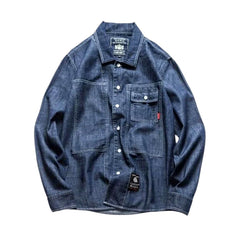 Hemd wie übergroße Herren Jeansjacke