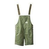 Color denim men overall shorts