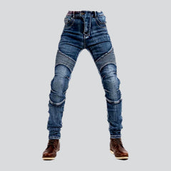 Vaqueros vintage de motociclista para hombre