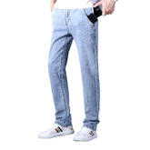 Vaqueros ajustados con bolsillo para móvil para hombre