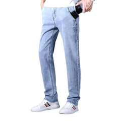 Vaqueros ajustados con bolsillo para móvil para hombre