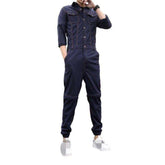 Mono vaquero oscuro desmontable para hombre