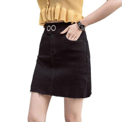 Mini-Jeansrock mit Knöpfen