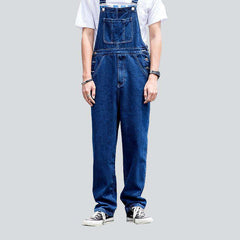 Baggy urban men denim jumpsuit