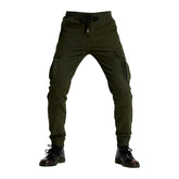 Pantalones vaqueros de motociclista de cintura media para hombre