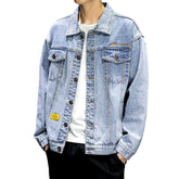 Oversize-Jeansjacke im Japan-Stil