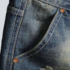 Vaqueros totalmente desgastados para hombre