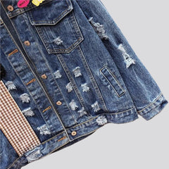 Chaqueta vaquera adornada para mujer