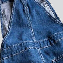 Mono vaquero retro de patchwork para hombre