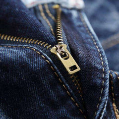 Flaggen & Buchstaben Stickerei Herren Jeans