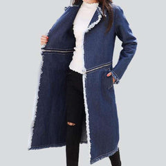 Abrigo vaquero ajustable para mujer