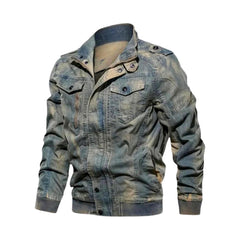 Retro men denim jacket