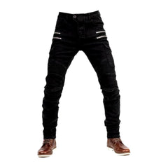 Protective motorcycle jeans for men