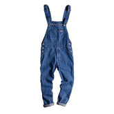 Gestreifter Jeans-Jumpsuit für Herren