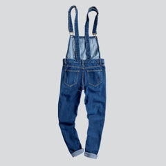 Leicht zerrissener Herren Jeans-Jumpsuit