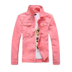 Ausgefallene Farbe Herren Jeansjacke