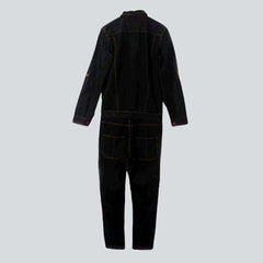 Mono vaquero holgado negro para hombre