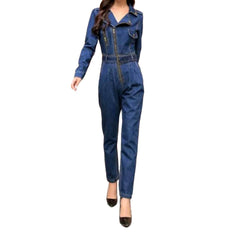 Women overall with zipper