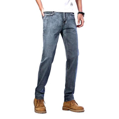 Vaqueros finos de hombre con lavado vintage